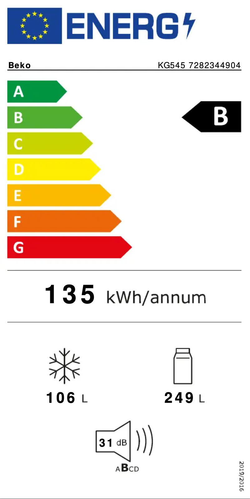 Image de la première page du manuel de l'appareil KG545