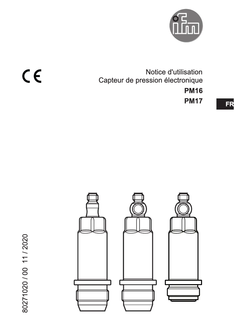 Page n°1 - Manuel utilisateur IFM PM1615