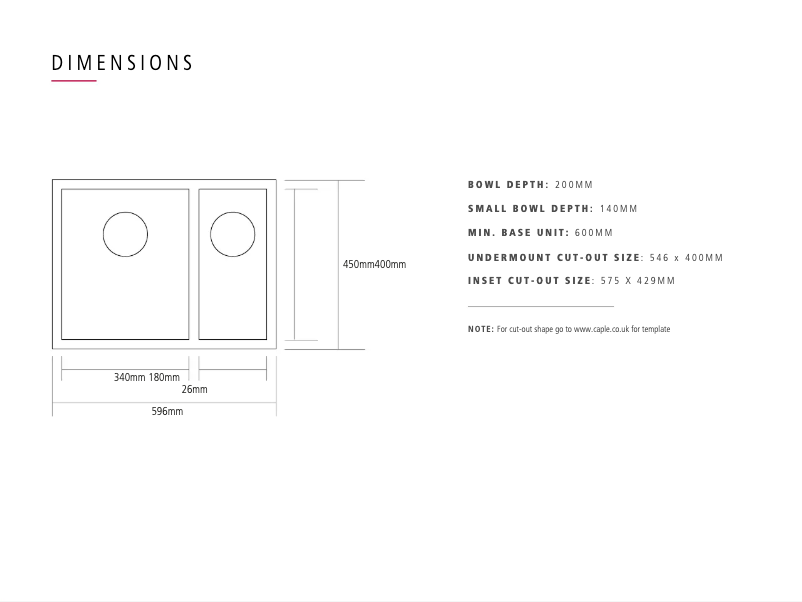 Page 1 de la notice Manuel utilisateur Caple Zero 150L