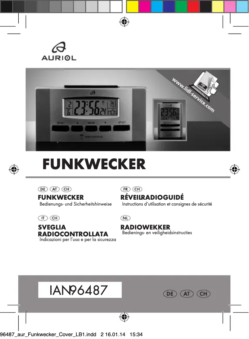 Page 1 de la notice Manuel utilisateur Auriol IAN 282693