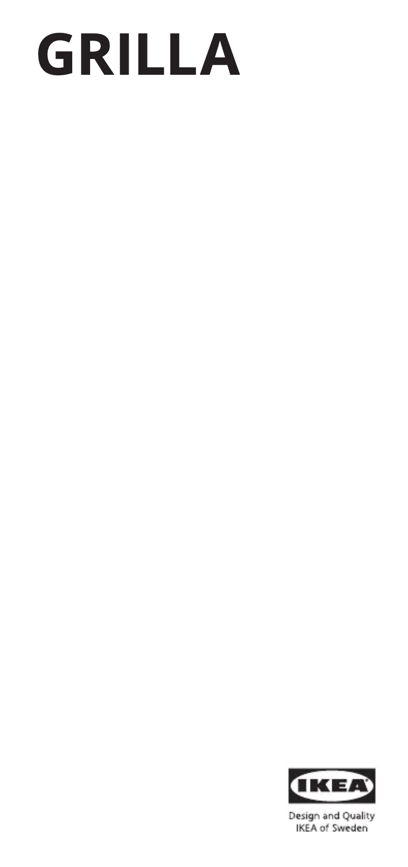 Image de la première page du manuel de l'appareil GRILLA 500.550.85