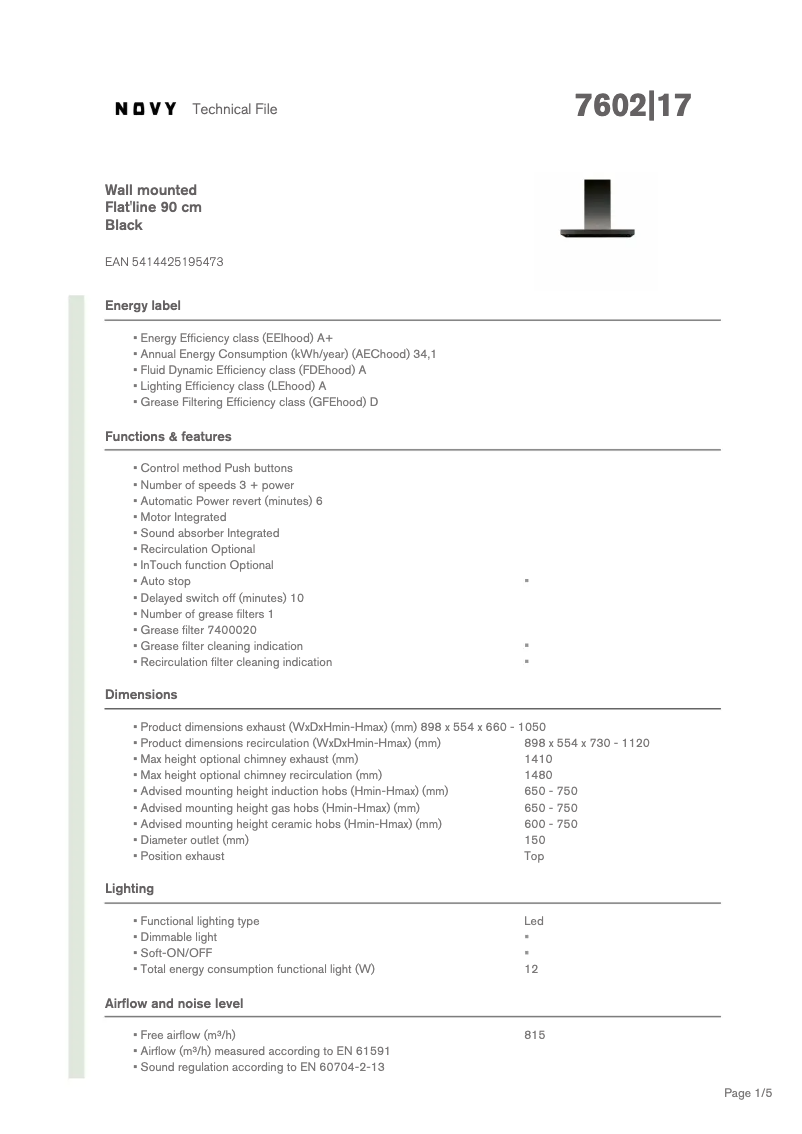 Image de la première page du manuel de l'appareil Flat'line 7602