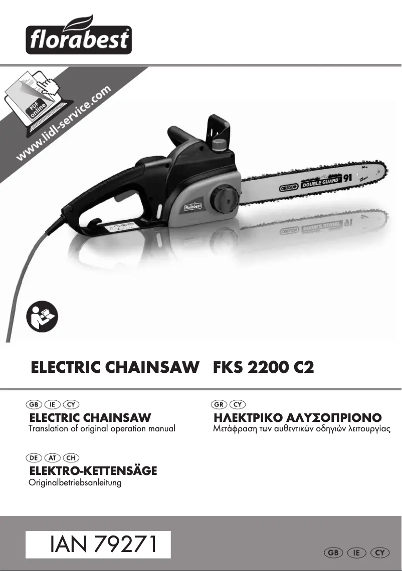 Page 1 de la notice Manuel utilisateur Florabest FKS 2200 C2