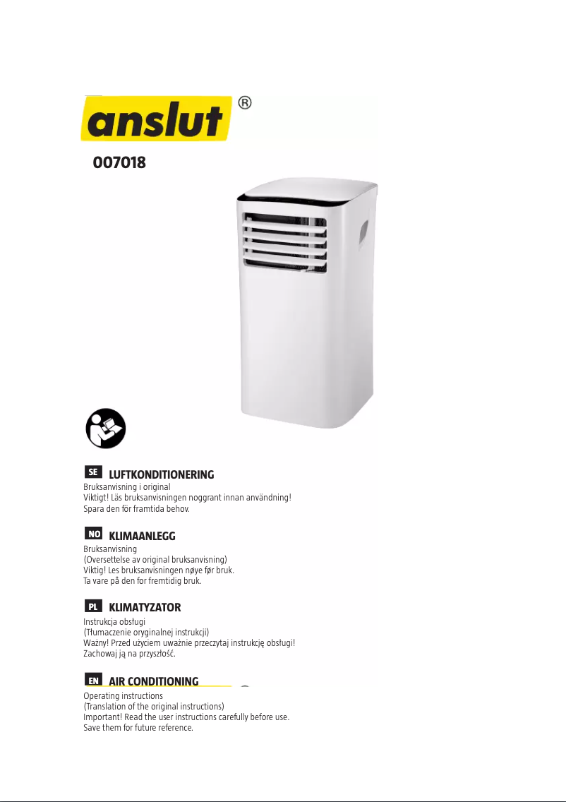 Página 1 del manual Manual de usuario Anslut 007-018
