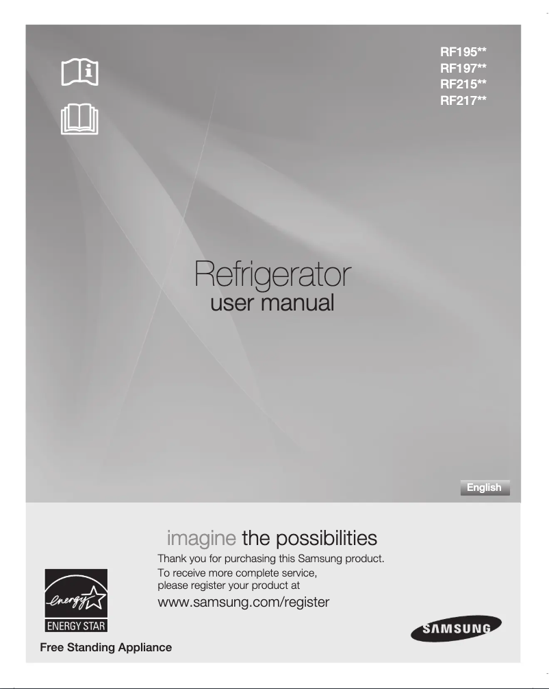 Page 1 de la notice Manuel utilisateur Samsung RF197ACRS