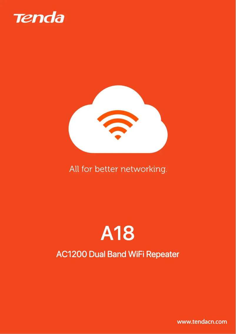 Página 1 del manual Ficha técnica Tenda A18