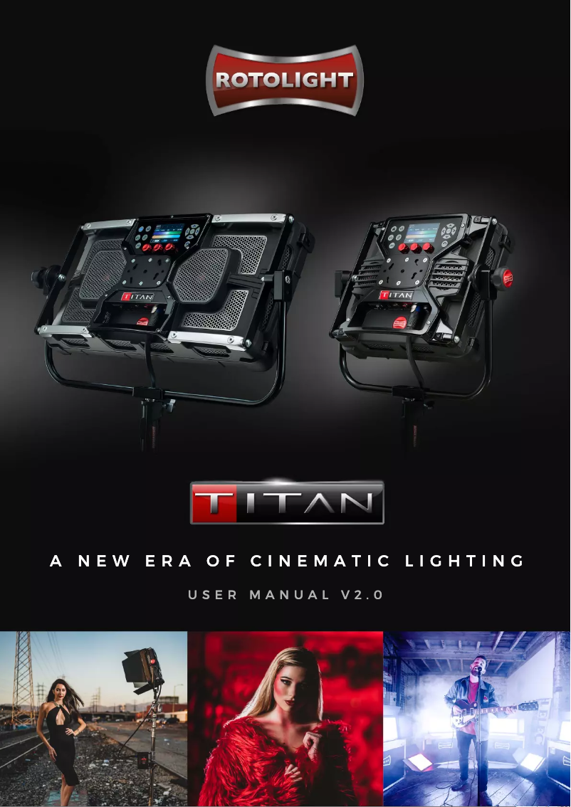 Page n°1 - Manuel utilisateur Rotolight Titan X1