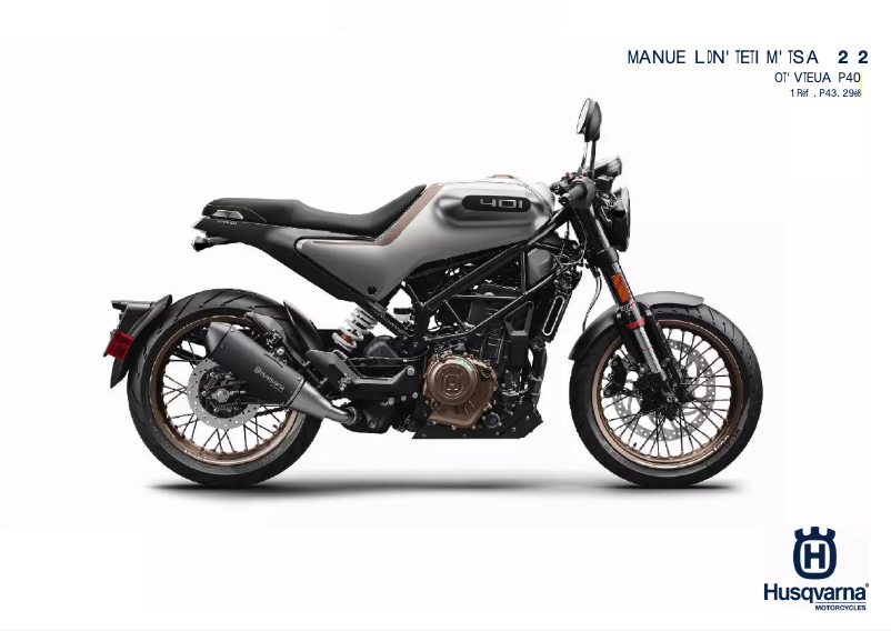 Image de la première page du manuel de l'appareil Vitpilen 401 (2020)