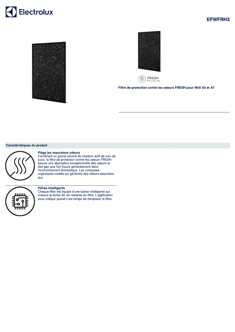 Image de la première page du manuel de l'appareil EFWFRH3