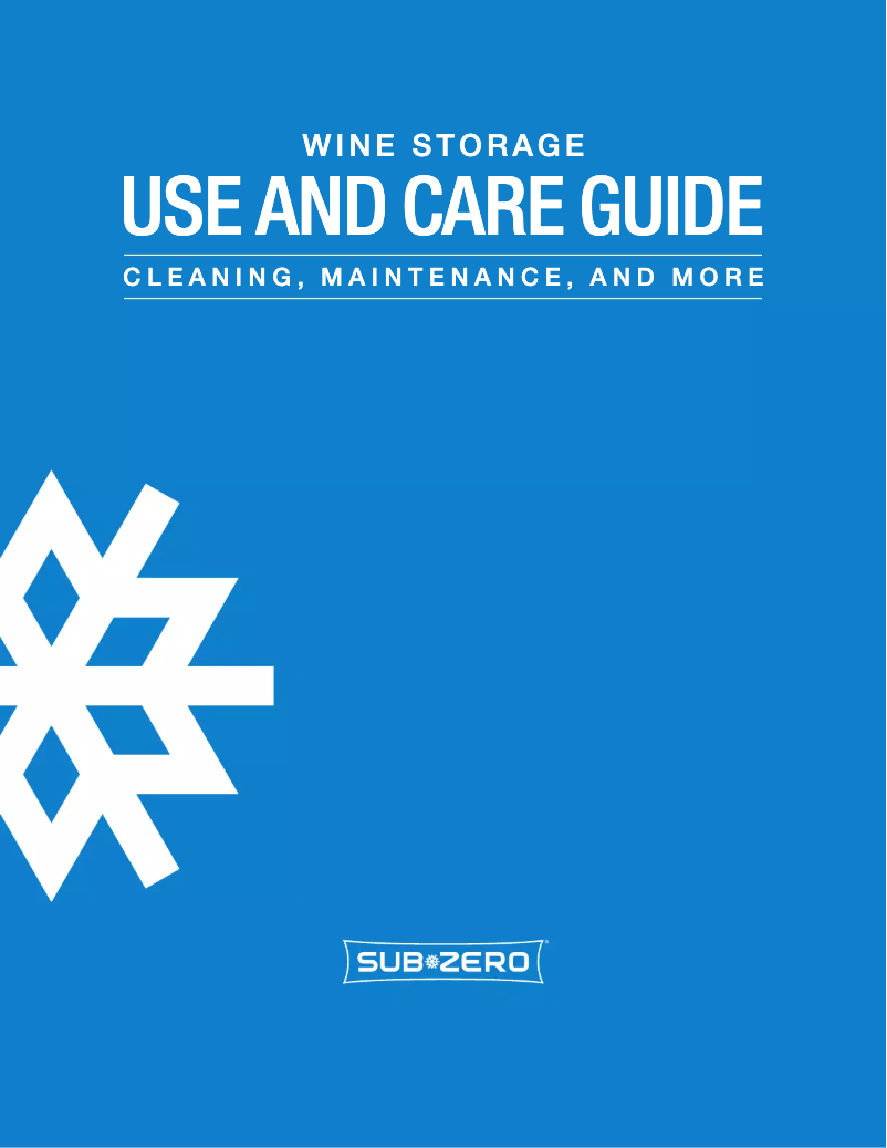 Page n°1 - Manuel utilisateur Sub-Zero IW-30CI-RH