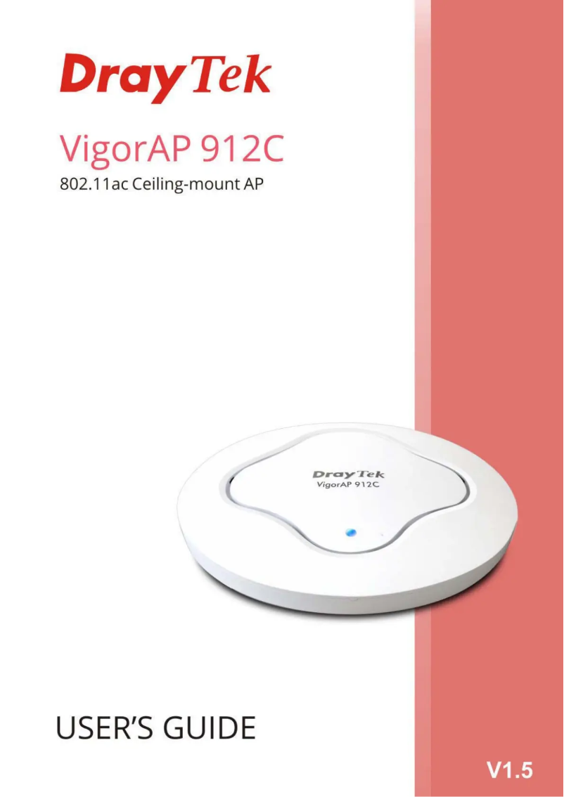 Image de la première page du manuel de l'appareil VigorAP 912C