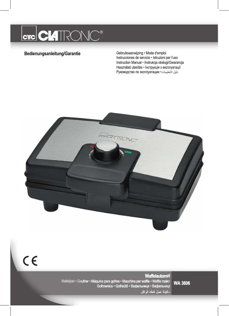 Page 1 de la notice Manuel utilisateur Clatronic WA 3606