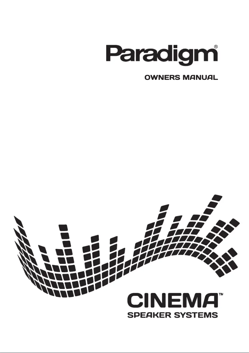 Image de la première page du manuel de l'appareil Cinema 100 3.0 System