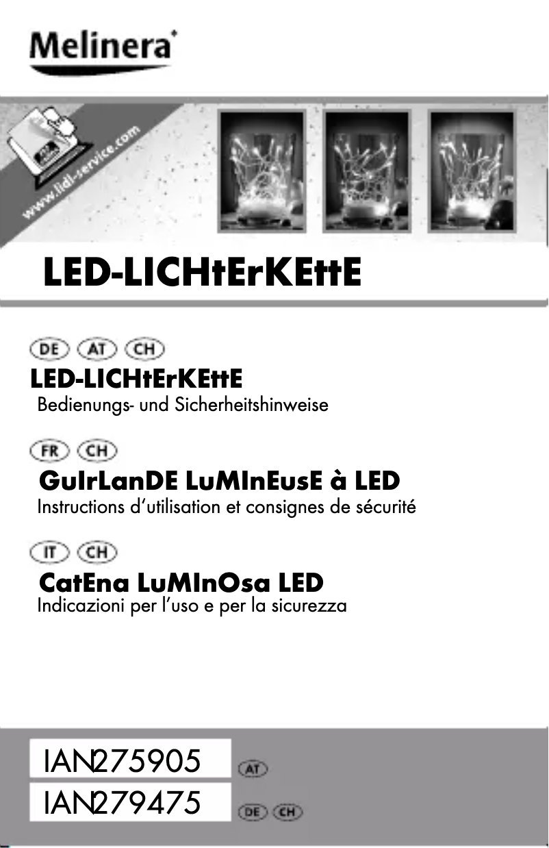 Image de la première page du manuel de l'appareil HG01171