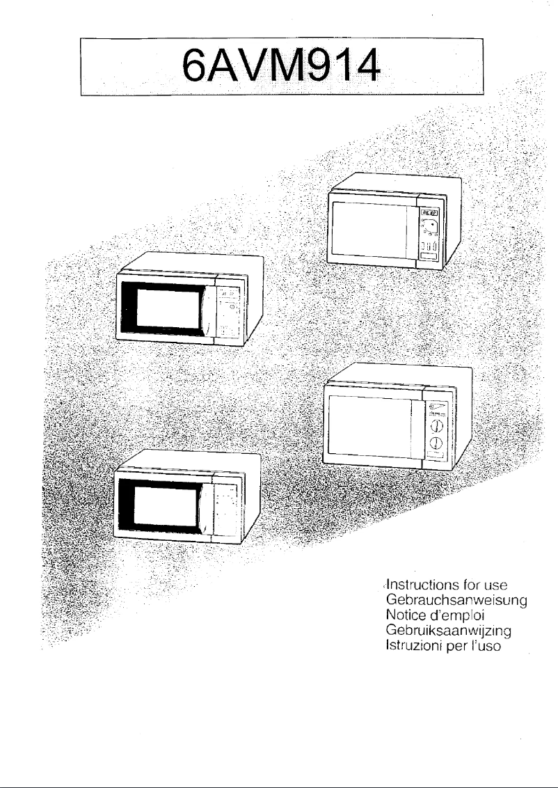 Page 1 de la notice Manuel utilisateur Whirlpool 6AVM914