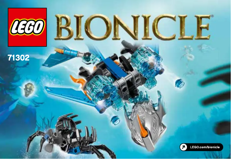 Image de la première page du manuel de l'appareil Bionicle 71302