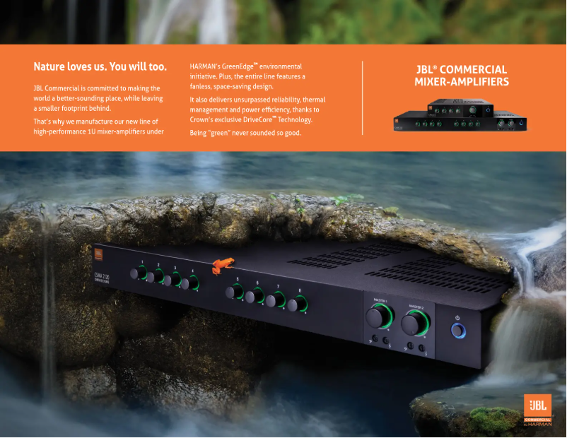 Page 1 de la notice Fiche technique JBL CSMA 2120