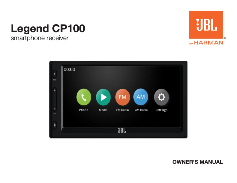 Page 1 de la notice Manuel utilisateur JBL Legend CP100