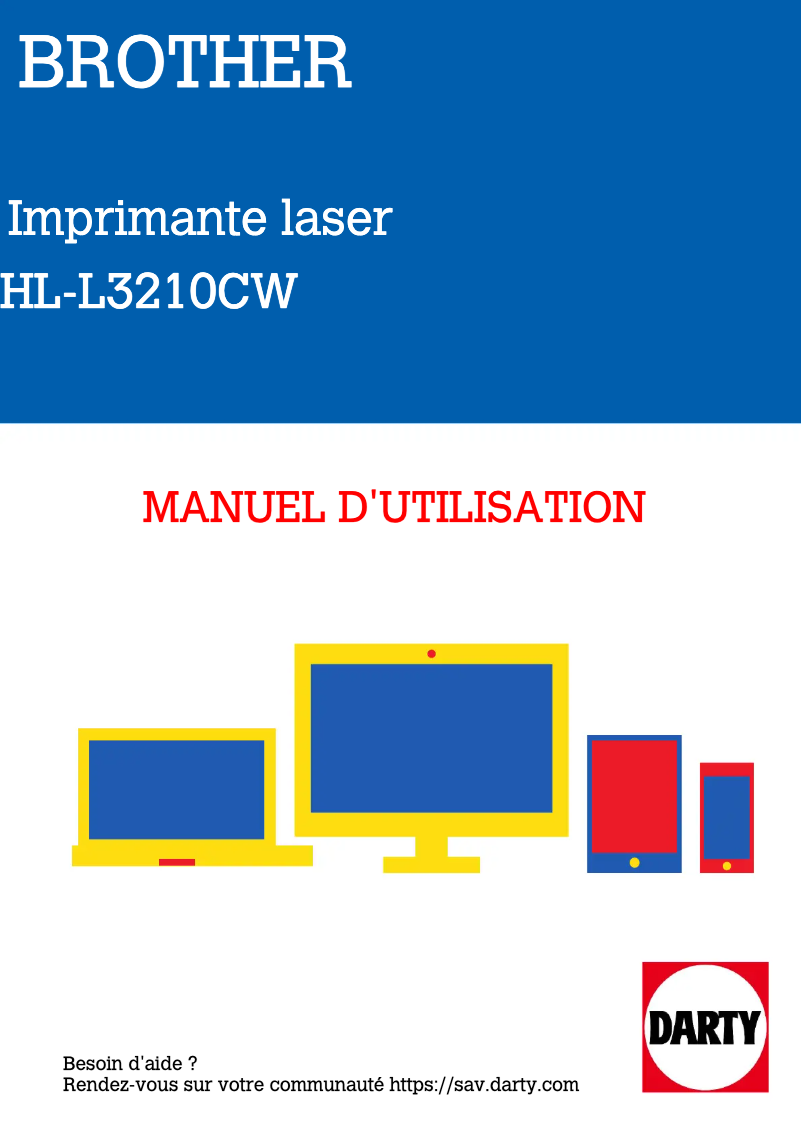 Page n°1 - Manuel utilisateur Brother HL-L3210CW