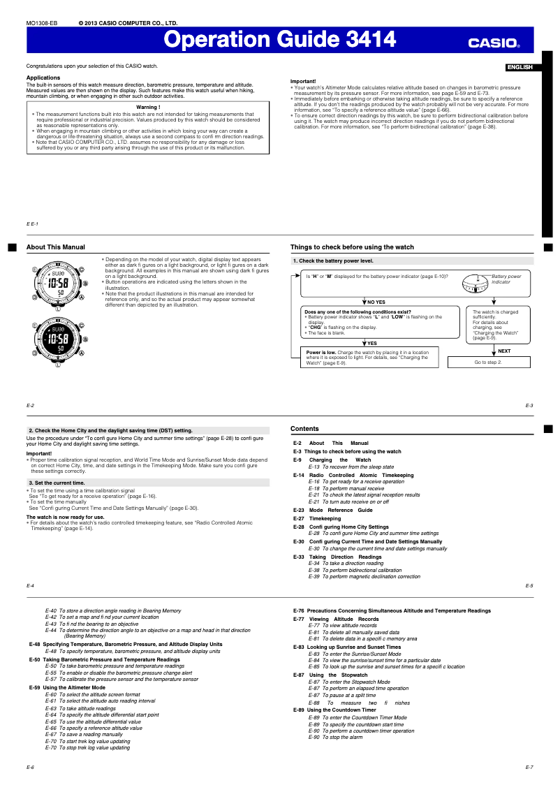 Image de la première page du manuel de l'appareil 3414