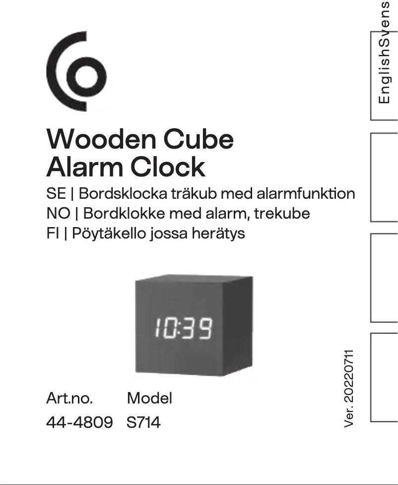 Page n°1 - Manuel utilisateur Clas Ohlson 44-1514