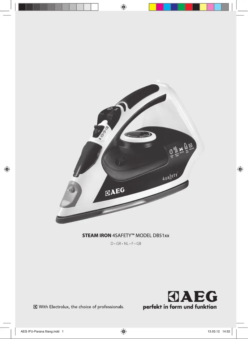 Page 1 de la notice Manuel utilisateur AEG DB5110MO-U