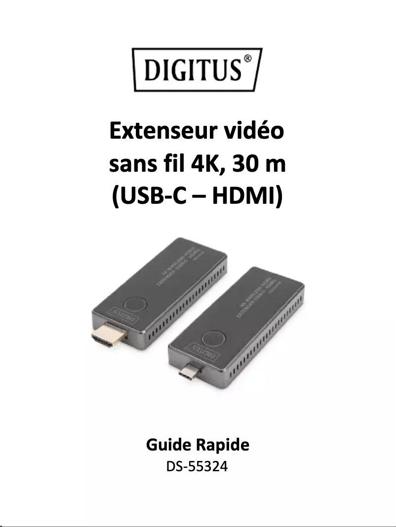 Page 1 de la notice Manuel utilisateur Digitus DS-55324