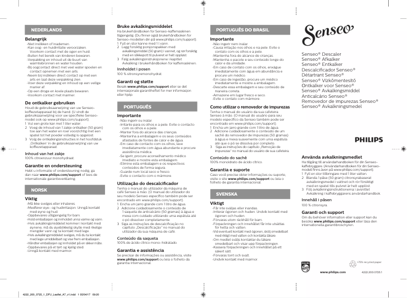 Page 1 de la notice Manuel utilisateur Philips HD7011