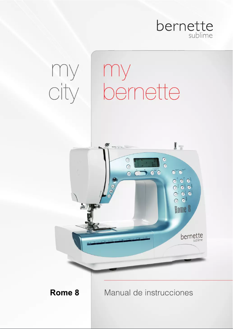 Page n°1 - Manuel utilisateur Bernina Bernette Rome 8