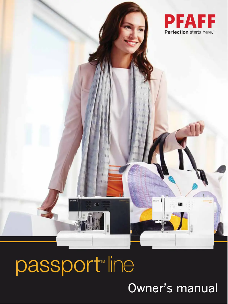 Page 1 de la notice Manuel utilisateur Pfaff Passport Line