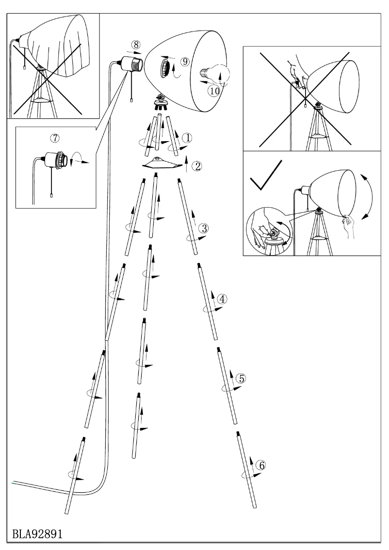 Page n°1 - Manuel utilisateur Eglo Don Diego