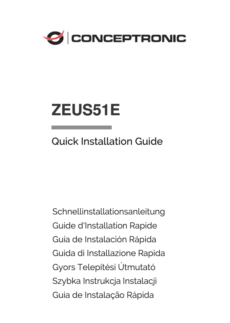 Page 1 de la notice Manuel utilisateur Equip ZEUS51E