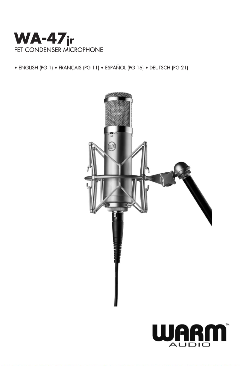 Image de la première page du manuel de l'appareil WA-47jr