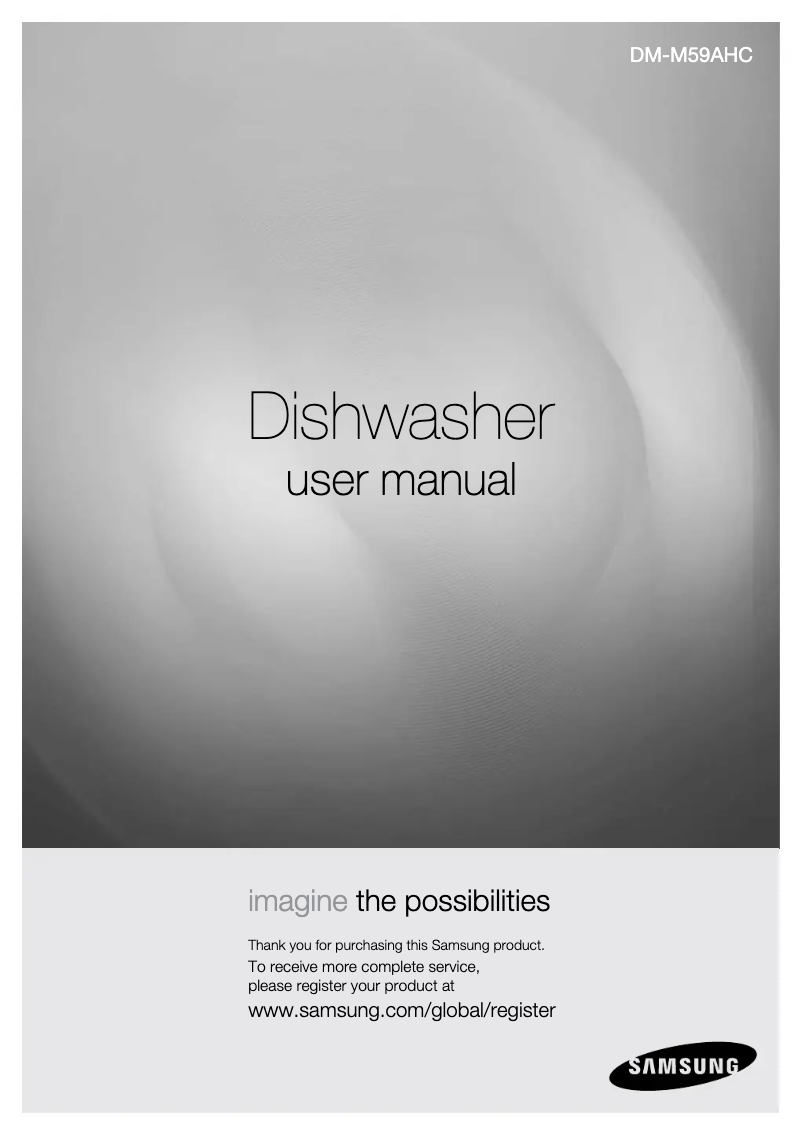 Page 1 de la notice Manuel utilisateur Samsung DM-M59AHC