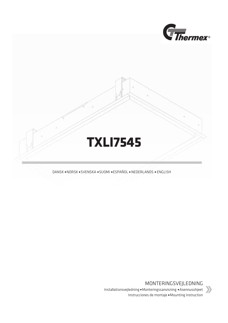 Image de la première page du manuel de l'appareil TXLI7545