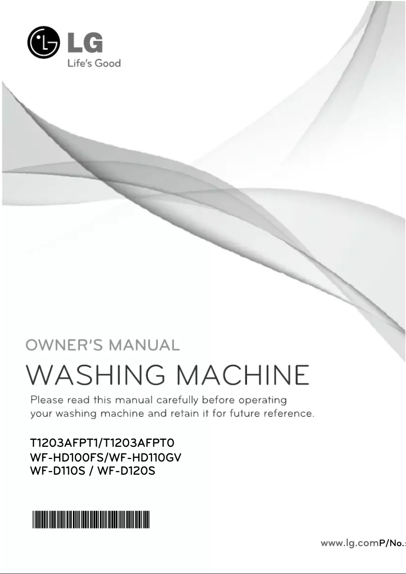 Image de la première page du manuel de l'appareil WF-D120S