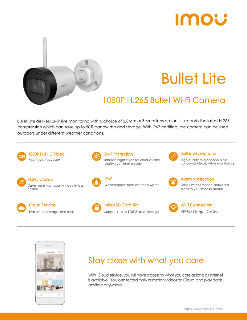 Page n°1 - Manuel utilisateur Imou Bullet Lite