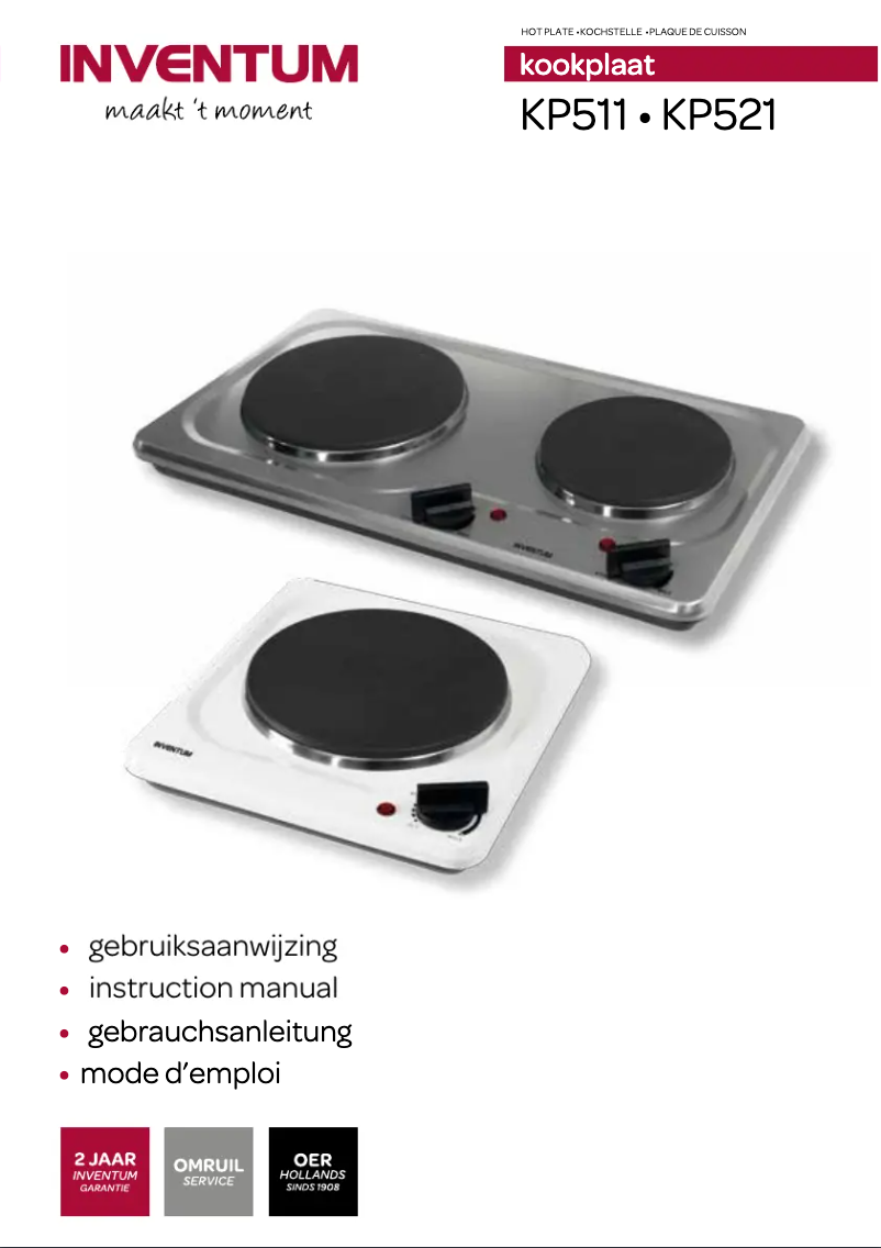 Page n°1 - Manuel utilisateur Inventum KP511S