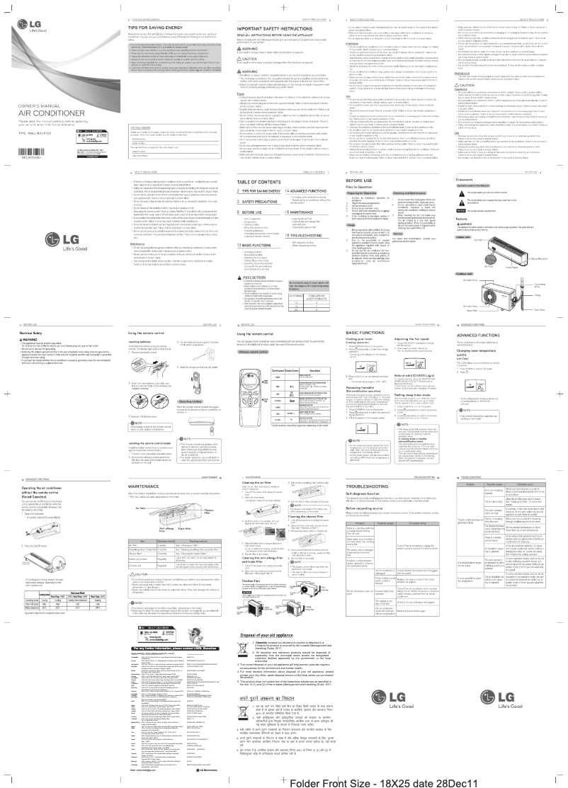Página 1 del manual Manual de usuario LG LSN3UR3A