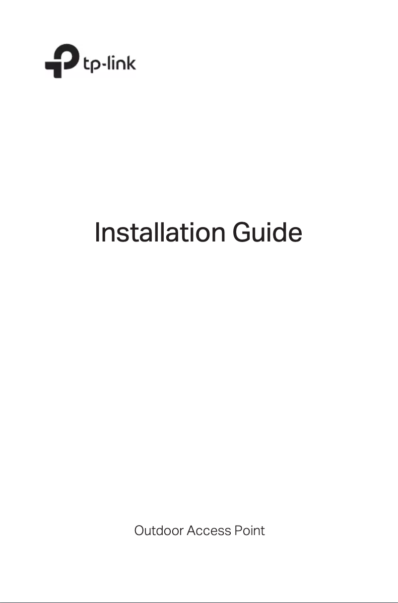 Page 1 de la notice Guide d'installation TP-Link WBS510