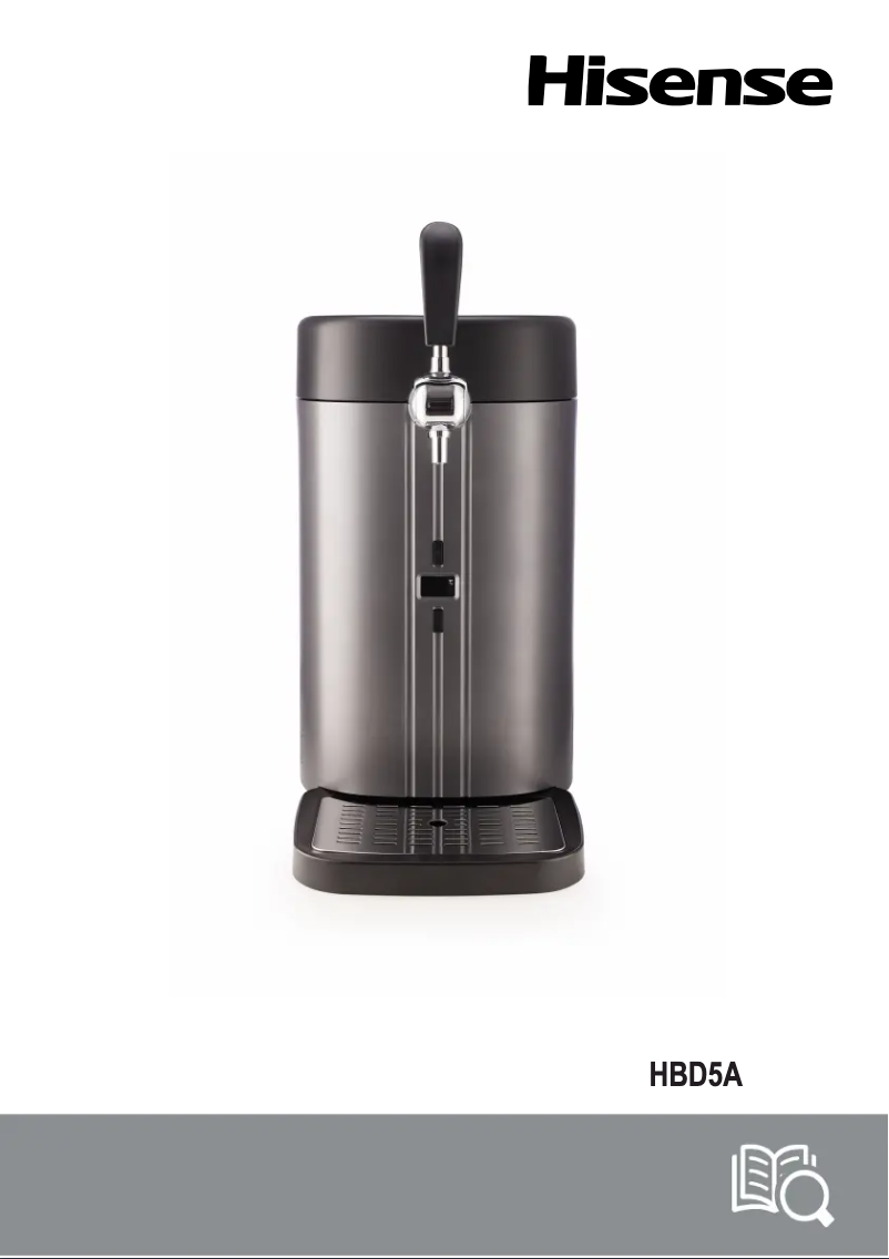 Image de la première page du manuel de l'appareil HBD5A