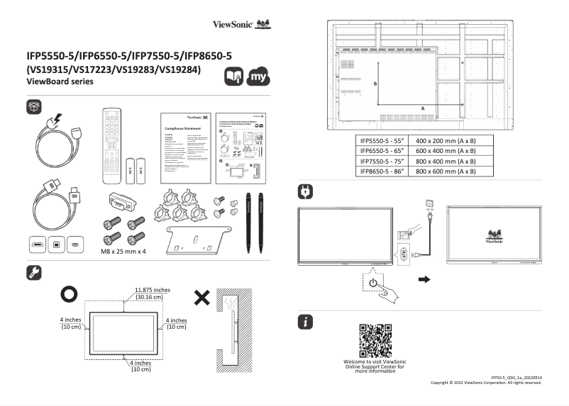 Image de la première page du manuel de l'appareil IFP6550-5F