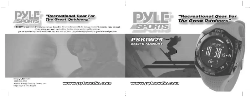 Page 1 de la notice Manuel utilisateur Pyle PSKIW25