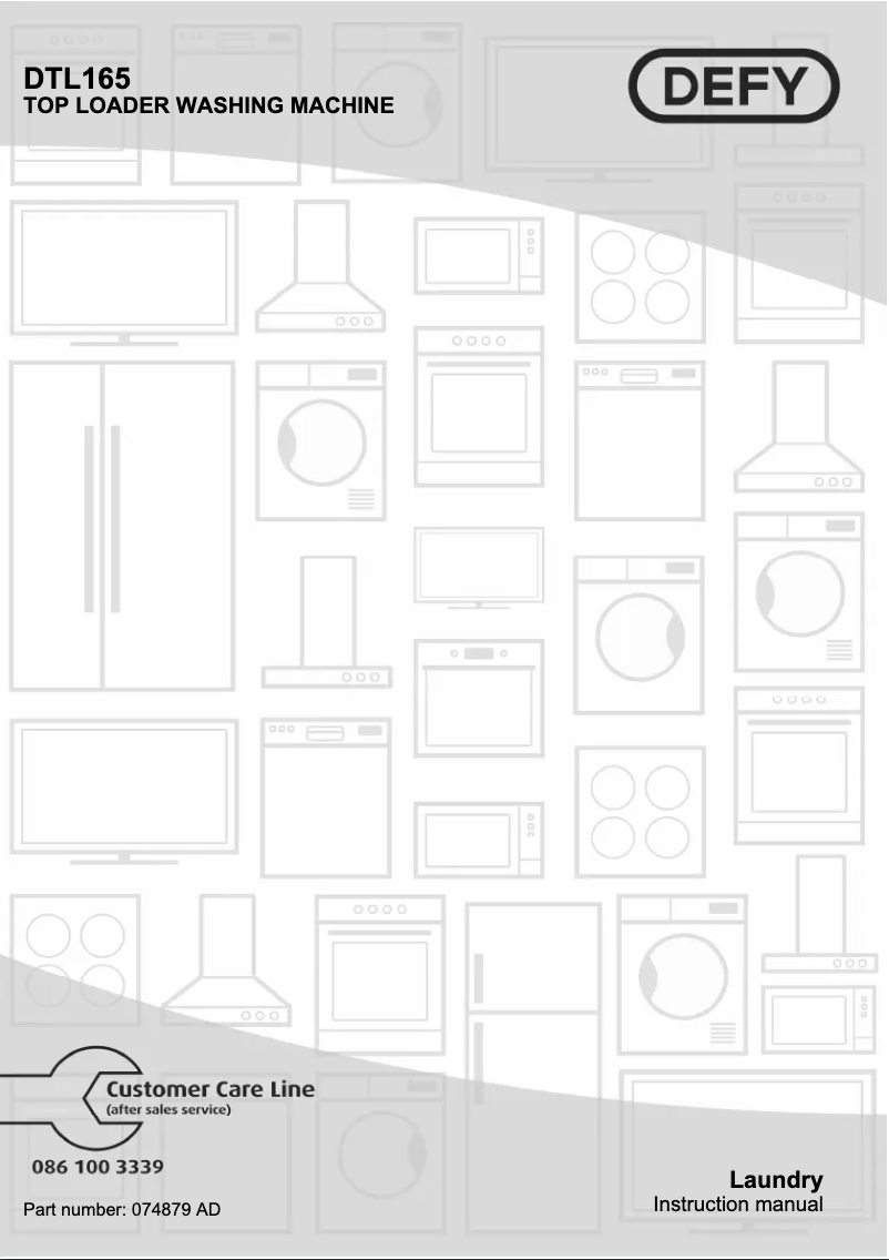 Page 1 de la notice Manuel utilisateur Defy DTL165