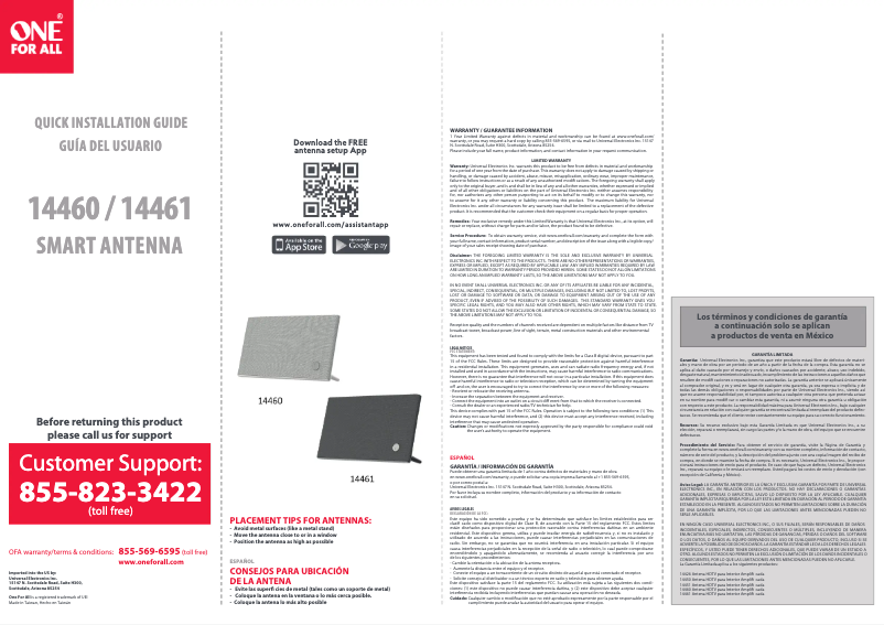 Image de la première page du manuel de l'appareil 14461