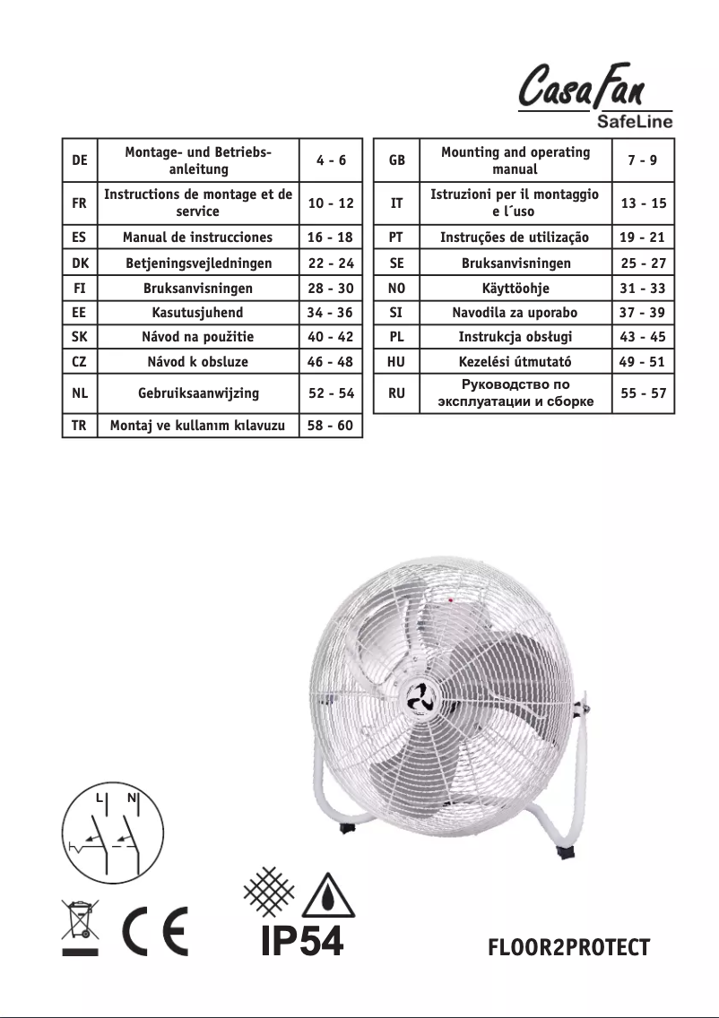 Image de la première page du manuel de l'appareil FLOOR2PROTECT