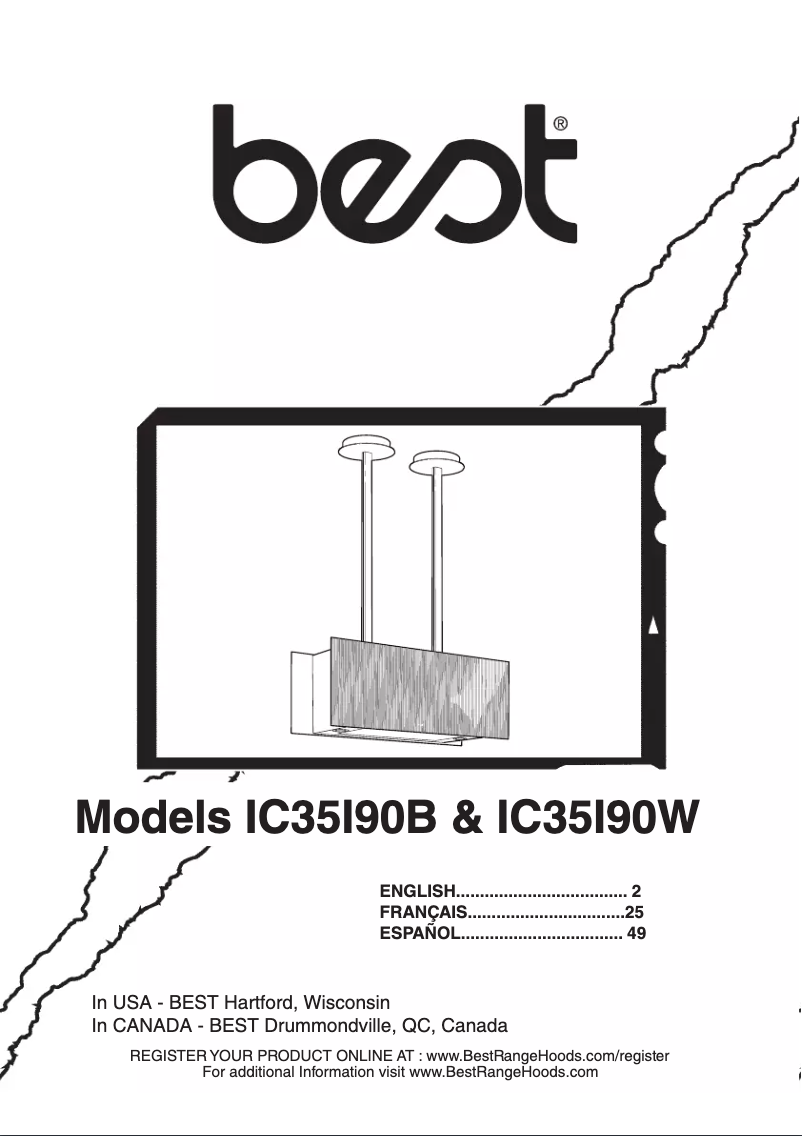 Image de la première page du manuel de l'appareil Secret IC35I90W