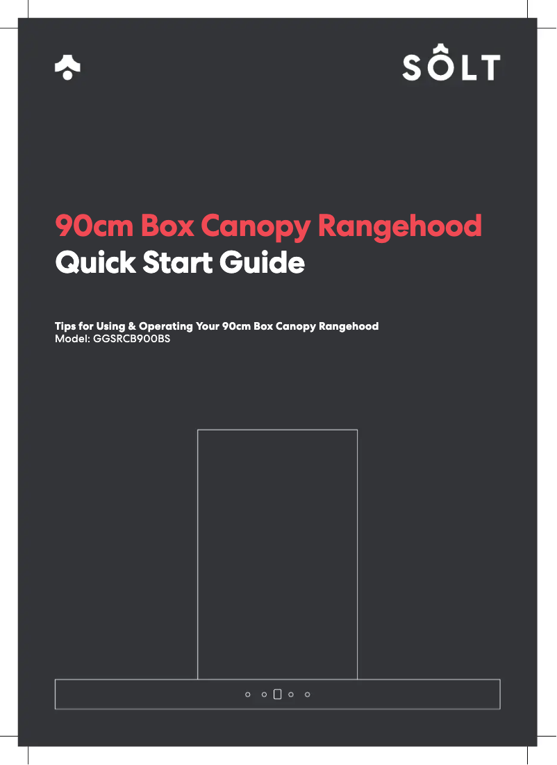 Page 1 of the manual Quick Start Guide Sôlt GGSRCB900BS