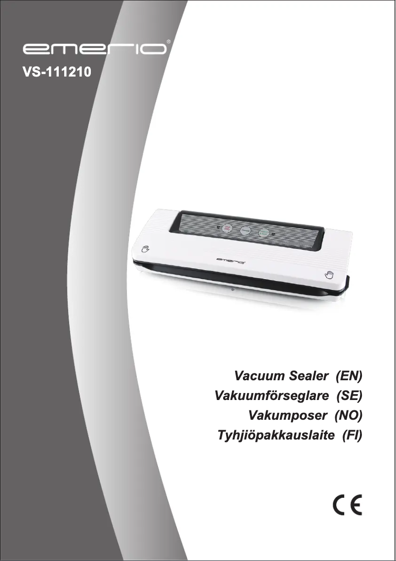 Image de la première page du manuel de l'appareil VS-111210