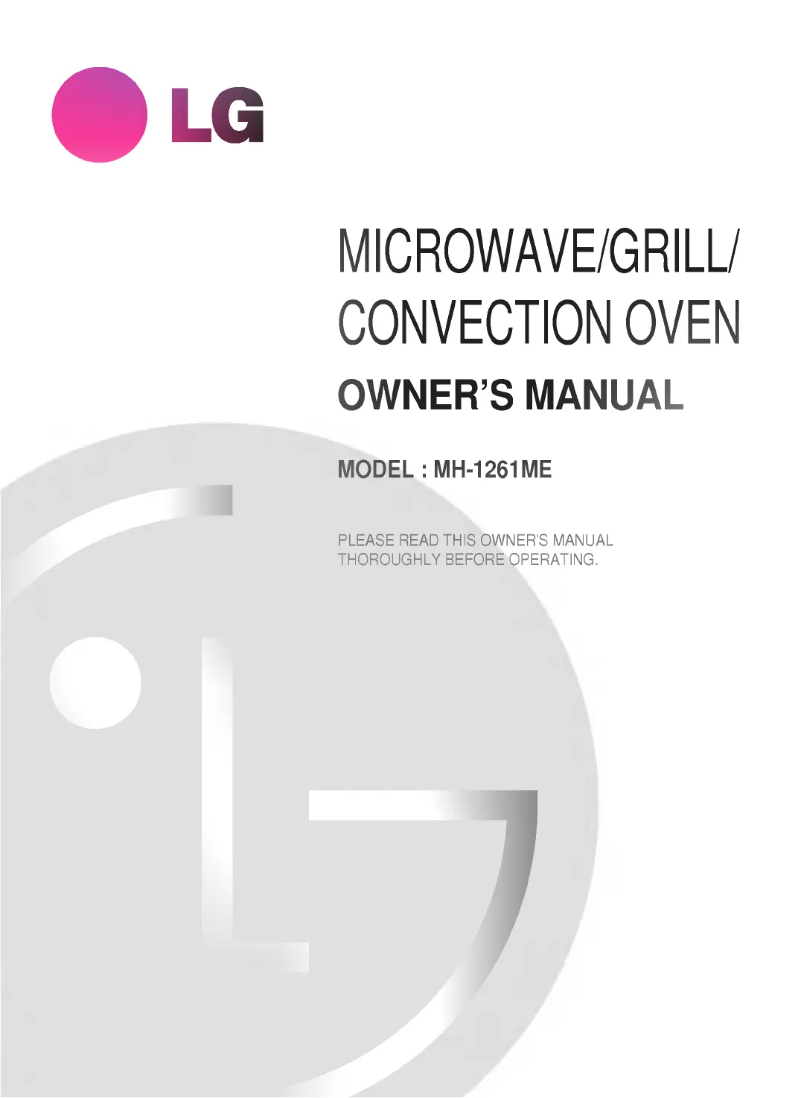 Imagen de la primera página del manual del dispositivo MH-1261ME